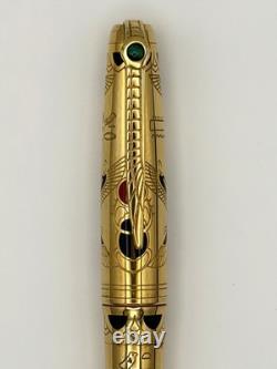 S. T. Dupont Pharaoh Limited Edition Ballpoint Pen LE 354/2575 18K Gold Plate