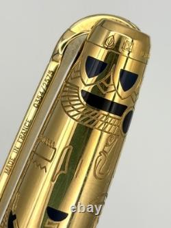S. T. Dupont Pharaoh Limited Edition Ballpoint Pen LE 354/2575 18K Gold Plate