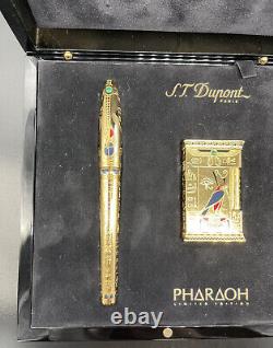 S. T. Dupont Pharaoh Set Limited Edition Fountain Pen Lighter
