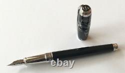 S. T. Dupont Picasso Black Lacquer Fine Fountain Pen, Limited Edition 410046, NIB