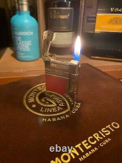 S. T. Dupont Red Urban Abstraction(s) Limited Edition Numbered Palladium Lighter