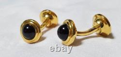 S. T. Dupont Reversible Cuffs Shell Black Gold Limited Edition Used