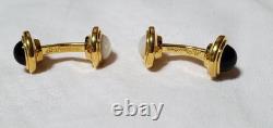S. T. Dupont Reversible Cuffs Shell Black Gold Limited Edition Used