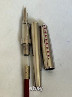 S. T Dupont Sky & Fire, Limited Edition 500 Fountain Pen, 18K M Nib-Mint