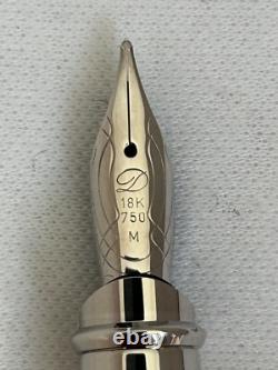 S. T Dupont Sky & Fire, Limited Edition 500 Fountain Pen, 18K M Nib-Mint