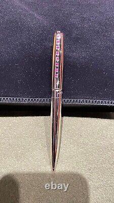 S. T. Dupont Sky and Fire Limited Edition #79/500 Olympio Ballpoint Pen withRubies