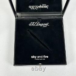 S. T. Dupont Sky and Fire Limited Edition Olympio Ballpoint Pen EMPTY BOX ONLY