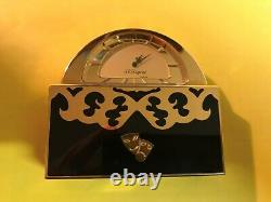 S. T. Dupont TEATRO Reisewecker Secret Clock gold/schwarz Limited Edition 1997