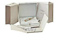 S. T. Dupont Versailles Limited Edition White Lacquer 18 K Gold Nib Fountain Pen