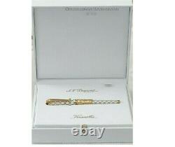 S. T. Dupont Versailles Limited Edition White Lacquer 18 K Gold Nib Fountain Pen