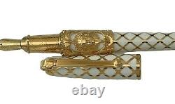 S. T. Dupont Versailles Limited Edition White Lacquer 18 K Gold Nib Fountain Pen