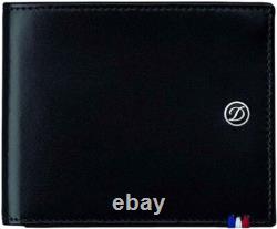 S. T. Dupont Wallet 4 Cards Credit And Coins Line D Black