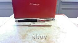 S T Dupont leather wallet & leather wrapped olympio fountain pen LIMITED EDITION