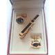 S. T. Dupont X Cohiba Limited Edition Tie Pin & Cuff Links Set Luxury Cuban Cigar