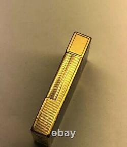 ST DUPONT EUROPA Line 2 Limited Edition Gold Lighter Blue Lacquer 1993