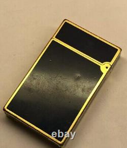 ST DUPONT EUROPA Line 2 Limited Edition Gold Lighter Blue Lacquer 1993