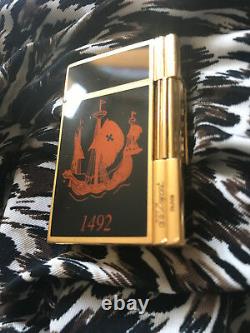 ST DUPONT Feuerzeug'1492' Limited Edition 2002/3000 Original Lederbox