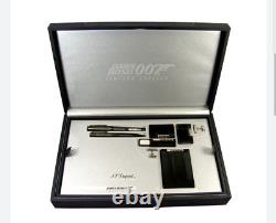 ST DUPONT JAMES BOND 007 LIMITED EDITION LINE 2 LIGHTER PEN BULLET GUNMETAL set