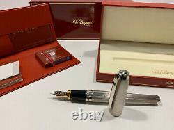 ST DUPONT Limited Edition MICRONS PL ARGENT Fountain Pen (M) Large