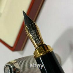 ST DUPONT Limited Edition MICRONS PL ARGENT Fountain Pen (M) Large