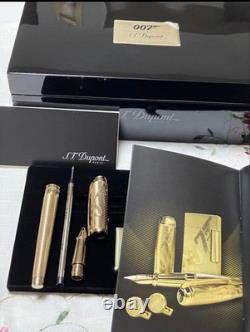 ST Dupont 007 James Bond Limited Edition Line D Rollerball Pen Gold 1962 Mint ST Dupont 007 James Bond Limited Edition Line D Rollerball Pen Gold 1962 Mint