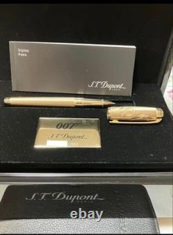 ST Dupont 007 James Bond Limited Edition Line D Rollerball Pen Gold 1962 Mint