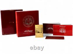 ST Dupont Lighter Ligne 2 Gold Plated Napoleon Limited Edition 2006 Vintage RARE