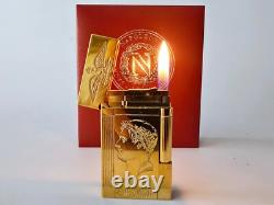 ST Dupont Lighter Ligne 2 Gold Plated Napoleon Limited Edition 2006 Vintage RARE