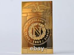 ST Dupont Lighter Ligne 2 Gold Plated Napoleon Limited Edition 2006 Vintage RARE