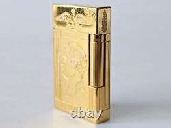 ST Dupont Lighter Ligne 2 Gold Plated Napoleon Limited Edition 2006 Vintage RARE