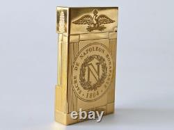 ST Dupont Lighter Ligne 2 Gold Plated Napoleon Limited Edition 2006 Vintage RARE