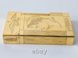 ST Dupont Lighter Ligne 2 Gold Plated Napoleon Limited Edition 2006 Vintage RARE