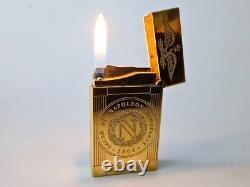 ST Dupont Lighter Ligne 2 Gold Plated Napoleon Limited Edition 2006 Vintage RARE