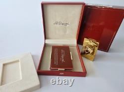 ST Dupont Lighter Ligne 2 Gold Plated Napoleon Limited Edition 2006 Vintage RARE