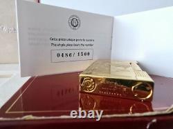 ST Dupont Lighter Ligne 2 Gold Plated Napoleon Limited Edition 2006 Vintage RARE