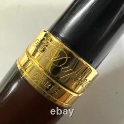 ST Dupont Tortoise Shell Fountain Pen with Lacquer Finish
