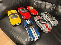 Shelby Series 1, Cobra Jaguar XJ220, Impala, Ferrari 118 & 124Diecast (9)