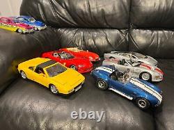 Shelby Series 1, Cobra Jaguar XJ220, Impala, Ferrari 118 & 124Diecast (9)