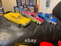 Shelby Series 1, Cobra Jaguar XJ220, Impala, Ferrari 118 & 124Diecast (9)