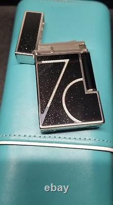 St Dupont 70th Anniversary Diamonds Black Ligne Line 2 Lighter Limited Edition