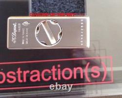 St Dupont Abstractions Red Lacquer Limited Edition Urban Lighter Palladium New