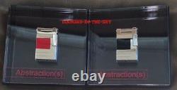 St Dupont Abstractions Red Lacquer Limited Edition Urban Lighter Palladium New