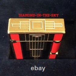 St Dupont Art Deco 1996 Ligne 2 Line 2 Limited Edition Lighter Black Red Lacquer