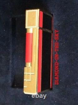 St Dupont Art Deco 1996 Ligne 2 Line 2 Limited Edition Lighter Black Red Lacquer