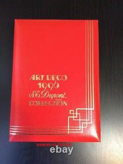 St Dupont Art Deco 1996 Ligne 2 Line 2 Limited Edition Lighter Black Red Lacquer