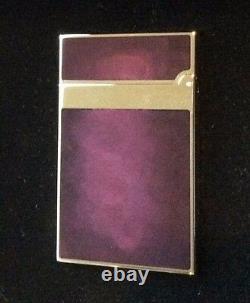 St Dupont Atelier Line 2 Limited Edition Lighter #1000 Purple Lacquer 16260