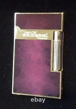 St Dupont Atelier Line 2 Limited Edition Lighter Purple Lacquer 16260
