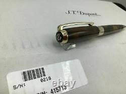 St Dupont Atelier Line D Ballpoint Pen Limited Edition Brown Lacquer 415713 $995