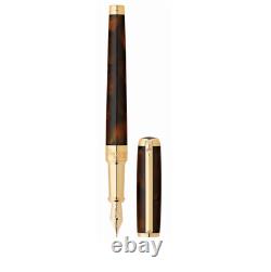 St Dupont Atelier Line D Fountain Pen Limited Edition Brown Lacquer 410713 $1380