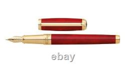 St Dupont Atelier Line D Fountain Pen Limited Edition Red Lacquer 140710 $1380